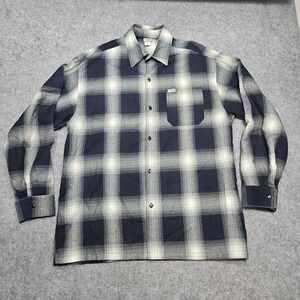 Vintage Caltop Plaid Flannel Men 1X Streetwear USA Made Lowrider 90s Y2K